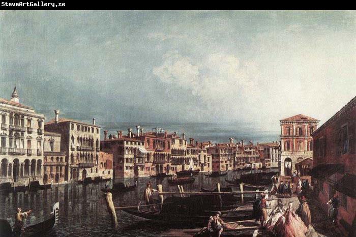 MARIESCHI, Michele The Grand Canal at San Geremia - Oil on canvas